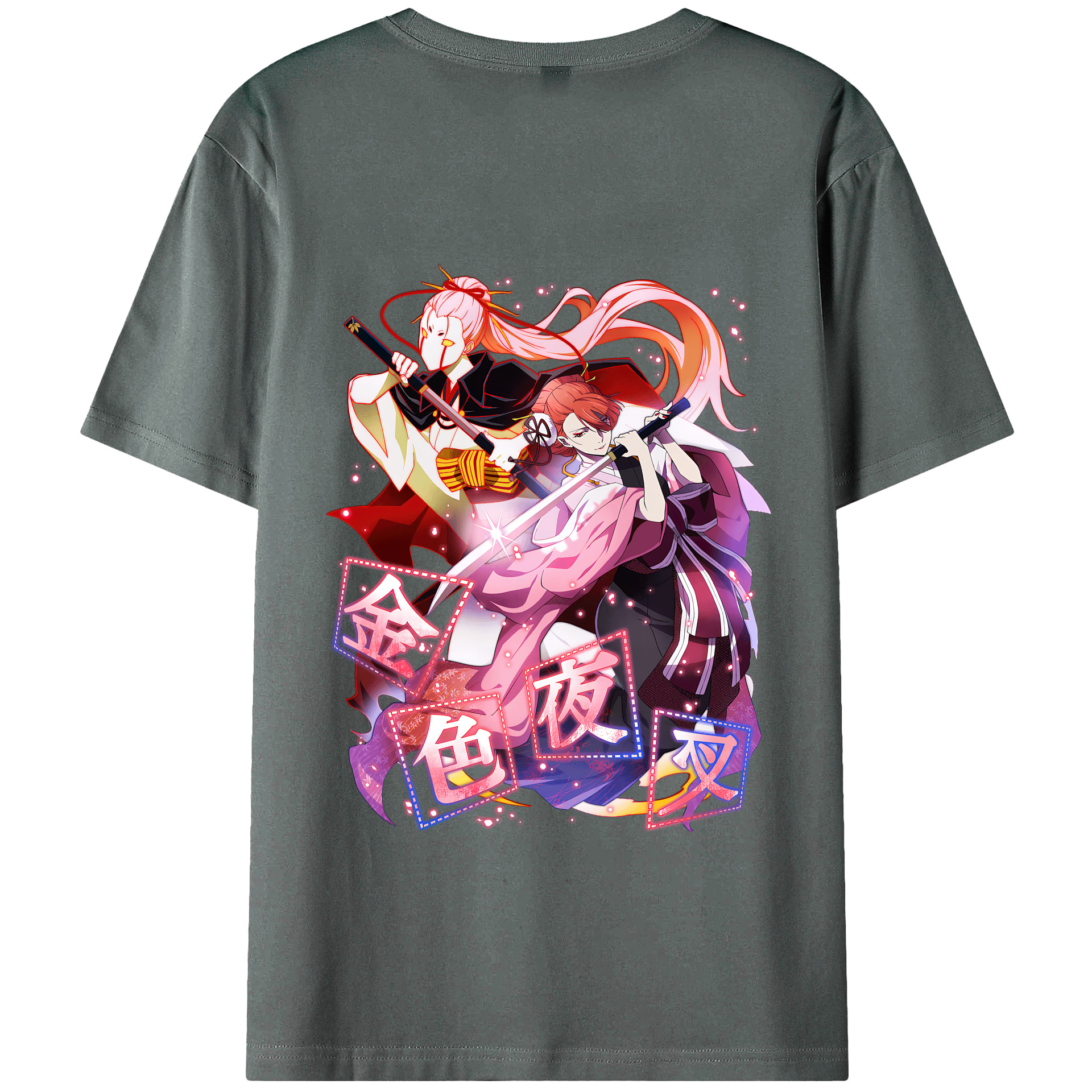 （画像用） 文豪ストレイドッグス Bungo Stray Dogs 綿100％半袖Tシャツ（背面プリント）